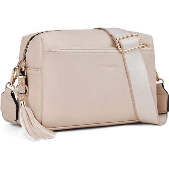 Zip Small Crossbody Bag for women,Wide Strap Cell Phone Purse Shoulder - Picture 1 of 7